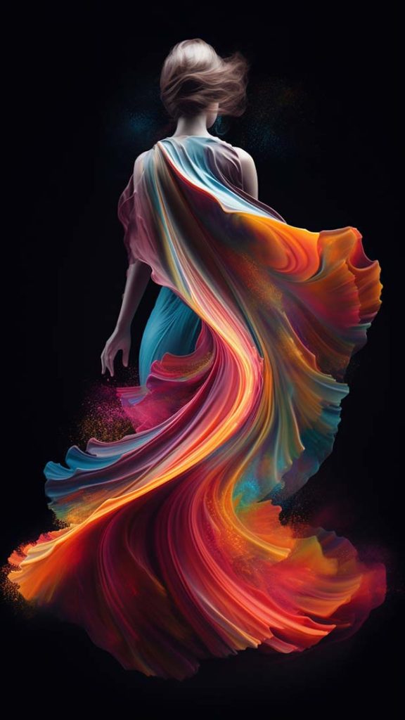 飘逸的裙子 | Aitime丨人人都是大画师-Aitime丨人人都是大画师