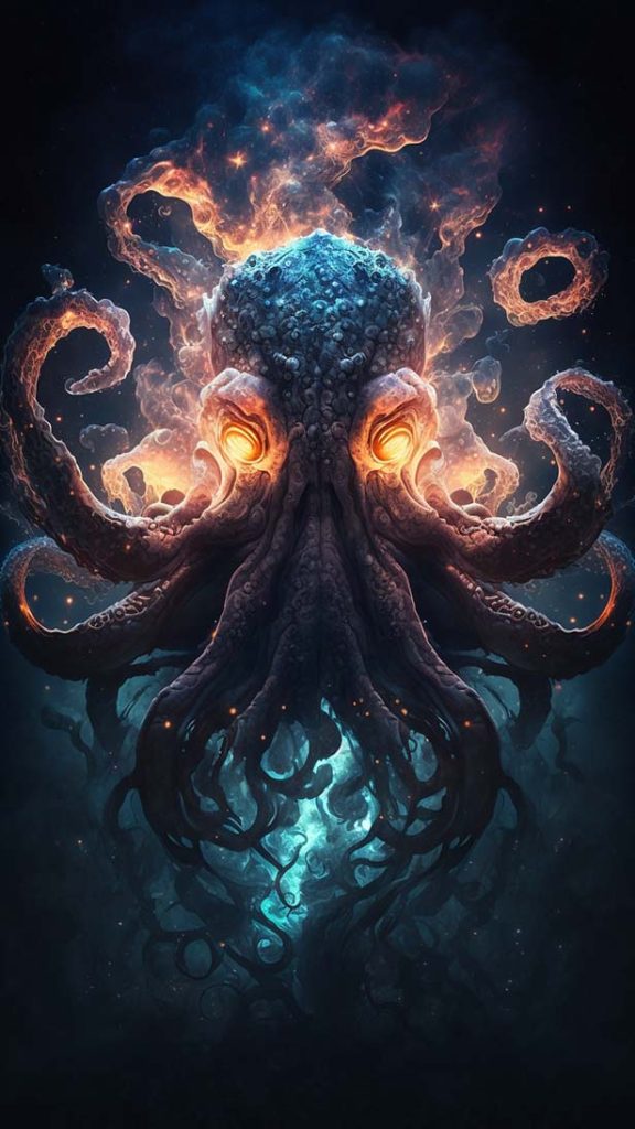 章鱼造型行星状星云 | Aitime丨人人都是大画师-Aitime丨人人都是大画师
