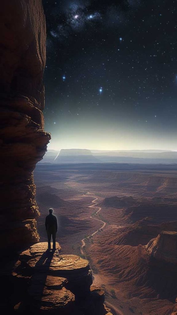 在星光下行走，梦幻般的超广角镜头 | Aitime丨人人都是大画师-Aitime丨人人都是大画师