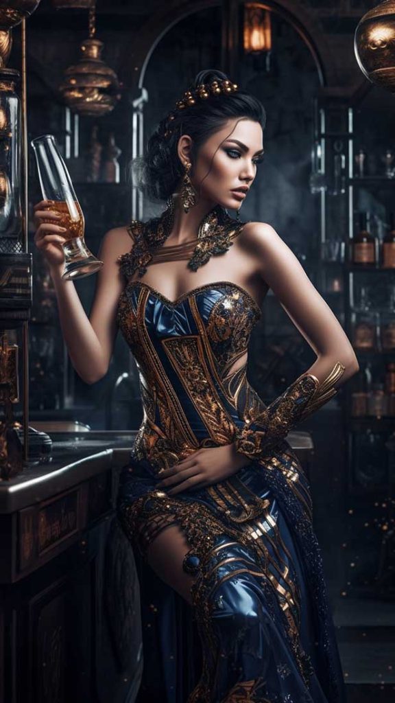 充满幻想的凶猛而坚定的女模特 | Aitime丨人人都是大画师-Aitime丨人人都是大画师