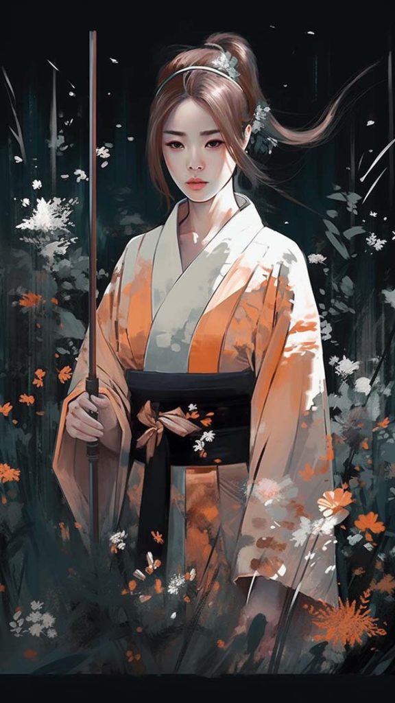 暗黑浪漫插画风格少女 | Aitime丨人人都是大画师-Aitime丨人人都是大画师
