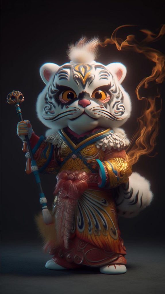 寅虎 | Aitime丨人人都是大画师京剧版-Aitime丨人人都是大画师