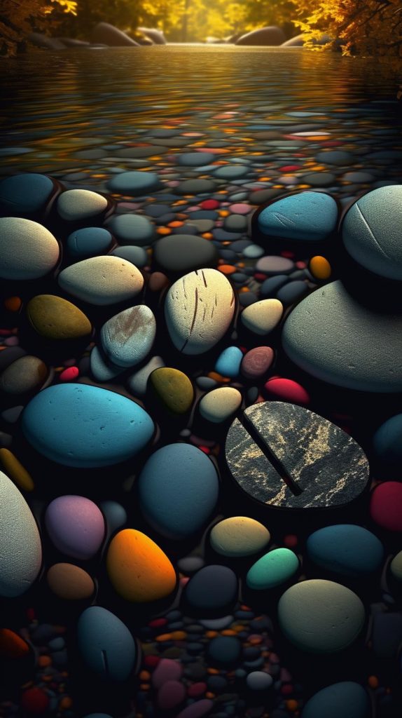 水底漂亮石头插图1