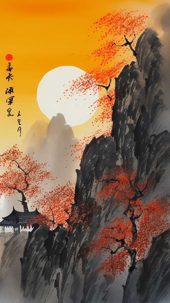 月落乌啼霜满天 | Aitime丨人人都是大画师-Aitime丨人人都是大画师