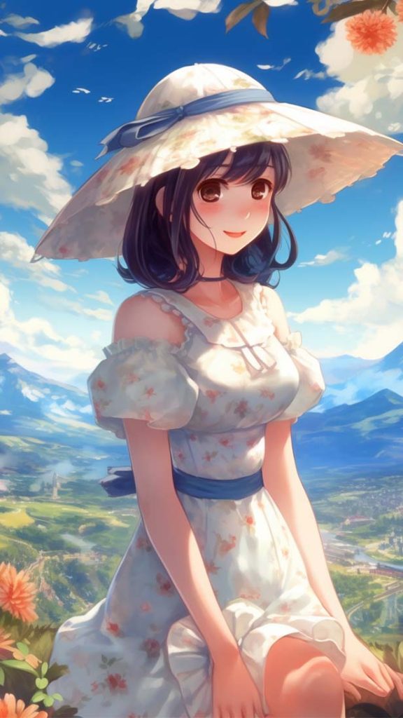 动漫风格的衣服可爱的女孩 | Aitime丨人人都是大画师-Aitime丨人人都是大画师