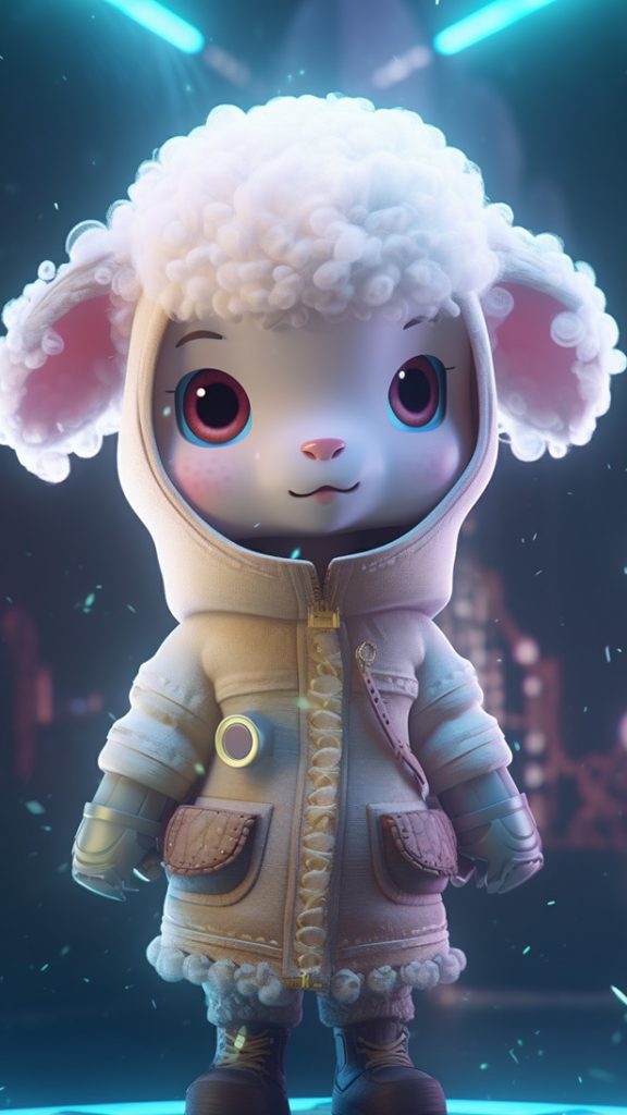 羊-3D版十二生肖 | Aitime丨人人都是大画师-Aitime丨人人都是大画师