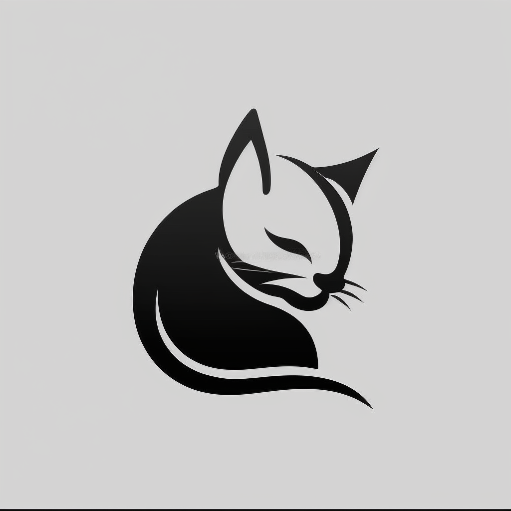 小猫猫标志 | Aitime丨人人都是大画师-Aitime丨人人都是大画师