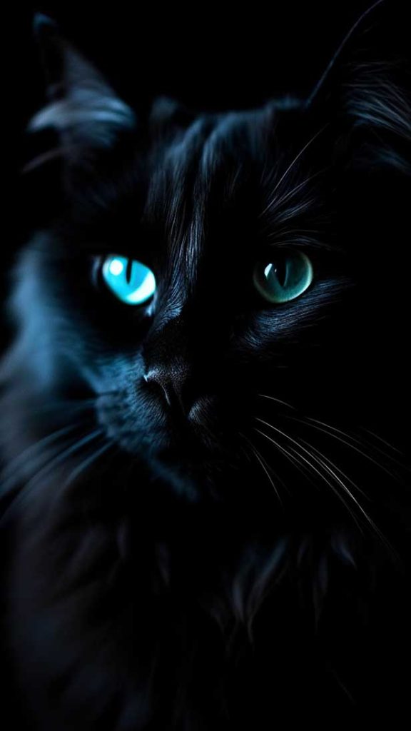 毛茸茸的长毛黑猫 | Aitime丨人人都是大画师-Aitime丨人人都是大画师