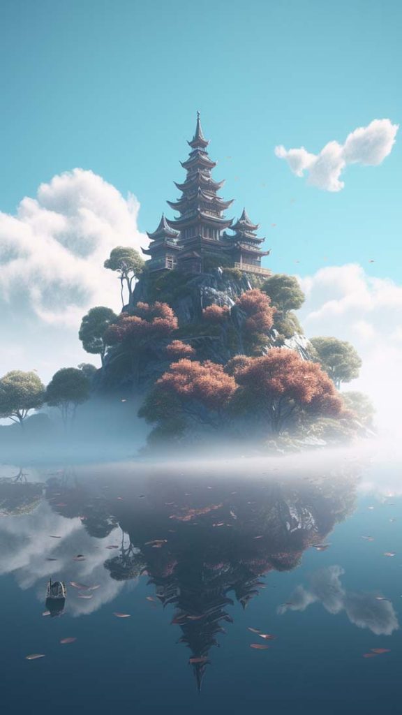 海岛漂浮，莫奈，云上 | Aitime丨人人都是大画师-Aitime丨人人都是大画师