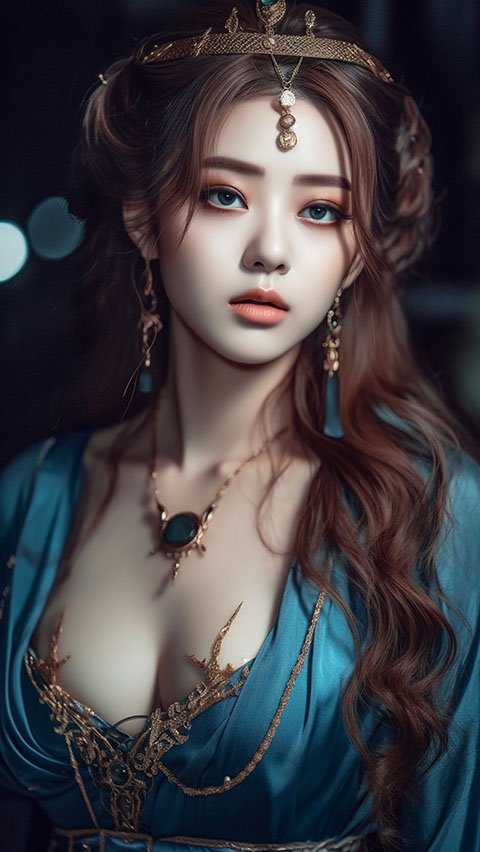 精致脸庞气质美女 | Aitime丨人人都是大画师-Aitime丨人人都是大画师