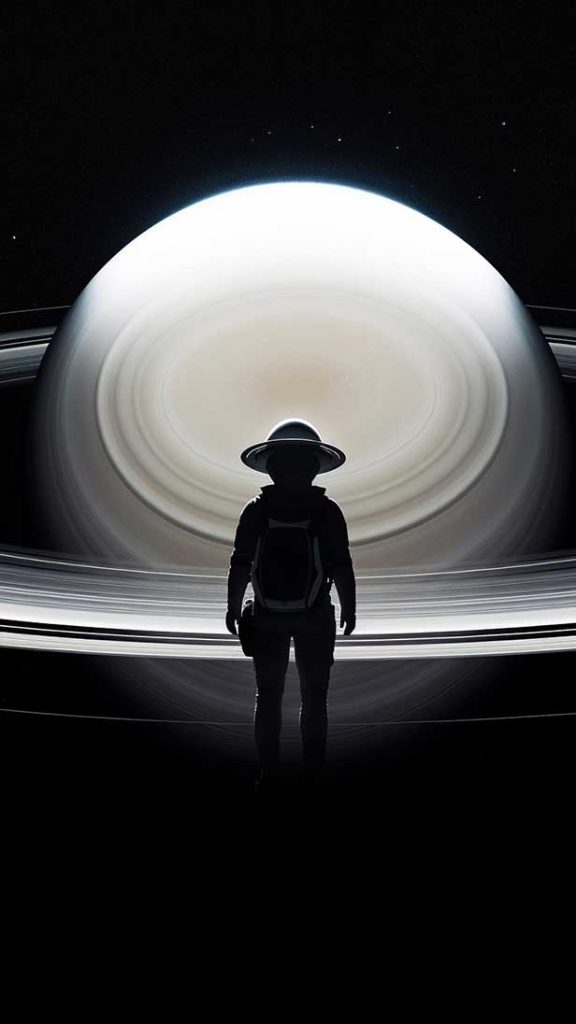 乘坐土星环的宇航员 | Aitime丨人人都是大画师-Aitime丨人人都是大画师