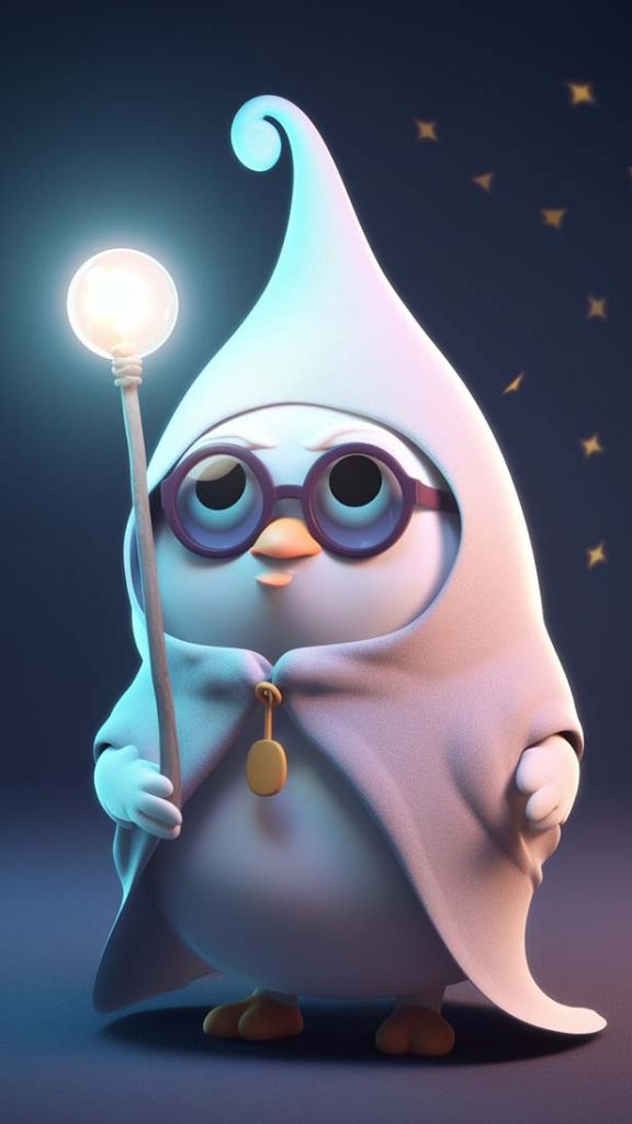 可爱的蛋，魔术师 | Aitime丨人人都是大画师-Aitime丨人人都是大画师