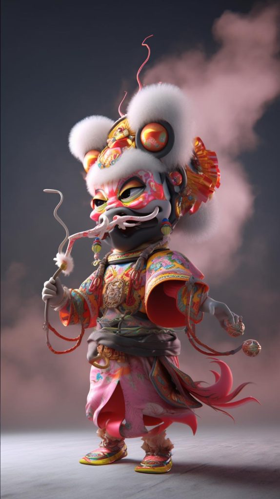 卡通3D龙插图1