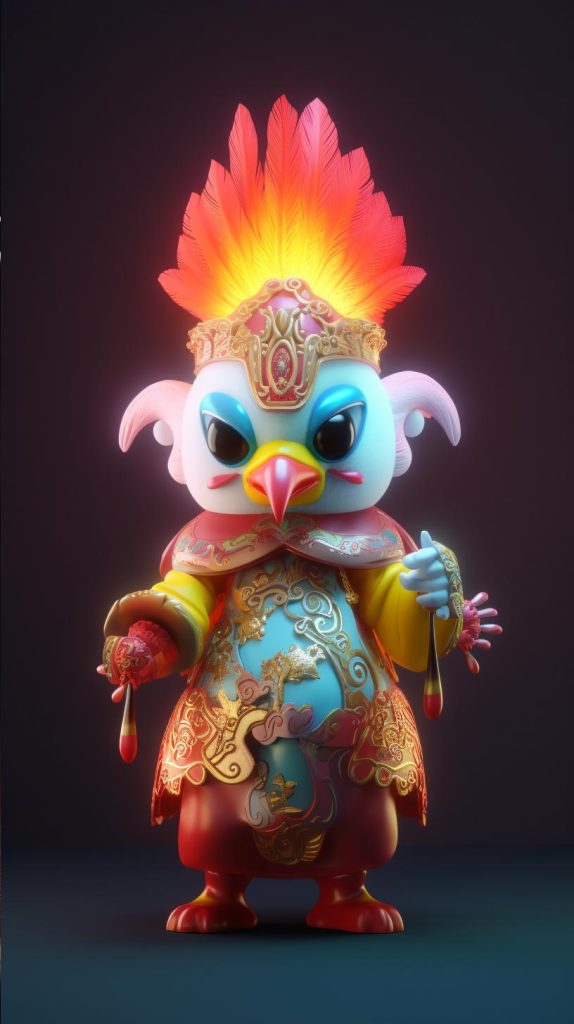 酉鸡 | Aitime丨人人都是大画师京剧版-Aitime丨人人都是大画师