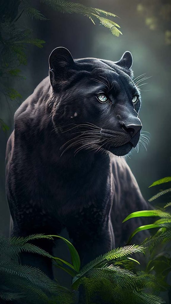 森林中的豹猫 | Aitime丨人人都是大画师-Aitime丨人人都是大画师