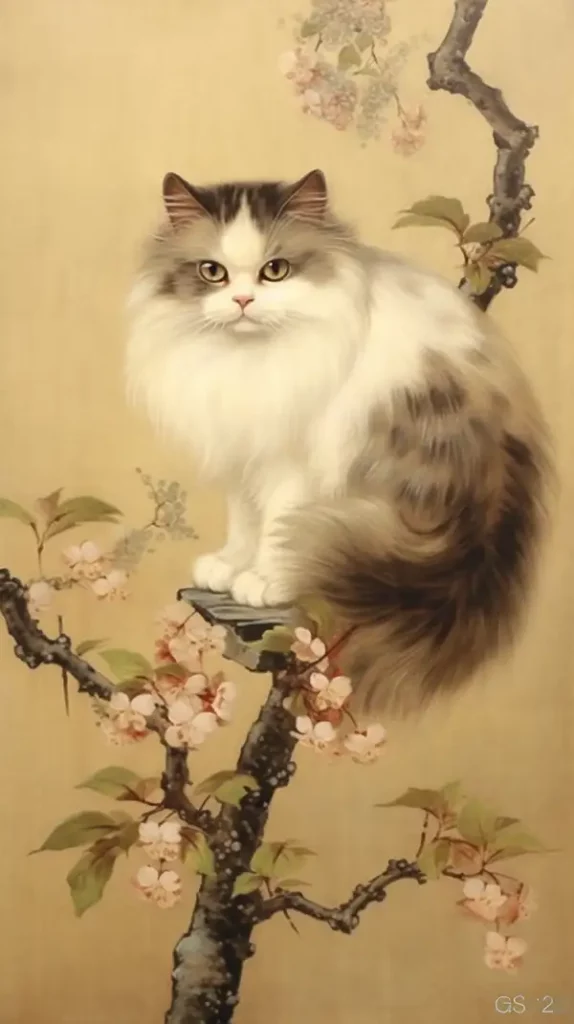 《可爱的猫》绘画 | Aitime丨人人都是大画师-Aitime丨人人都是大画师