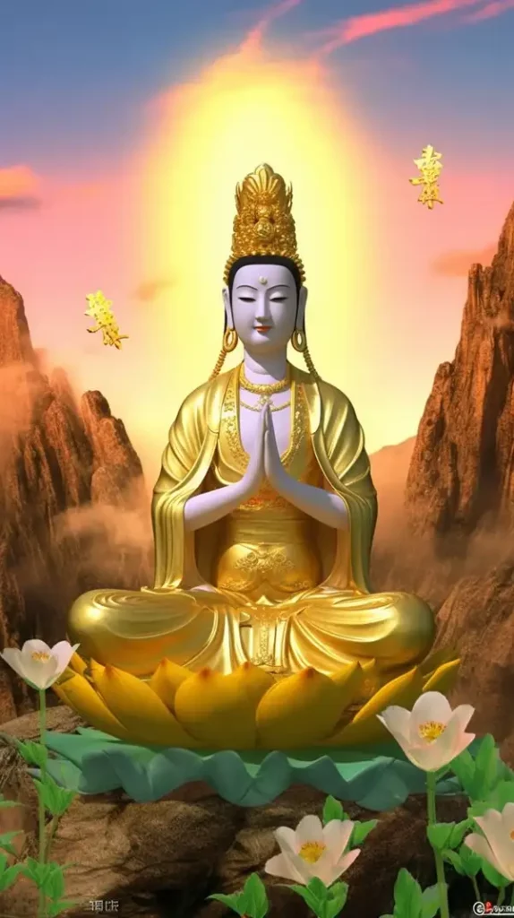 使用3D效果，在法鼓山呈现一尊庄严仁慈的观音像 | Aitime丨人人都是大画师-Aitime丨人人都是大画师