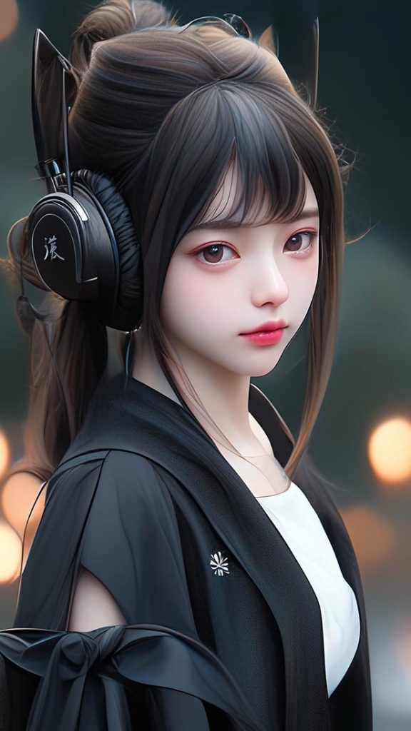 cg国风,琥珀色眼睛,黑发少女 | Aitime丨人人都是大画师-Aitime丨人人都是大画师