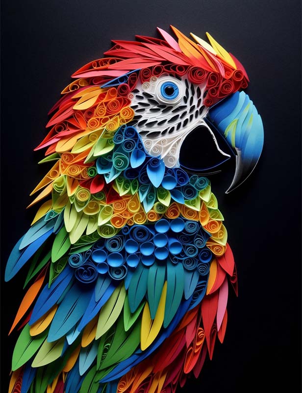 纸金刚鹦鹉插图 纸金刚鹦鹉