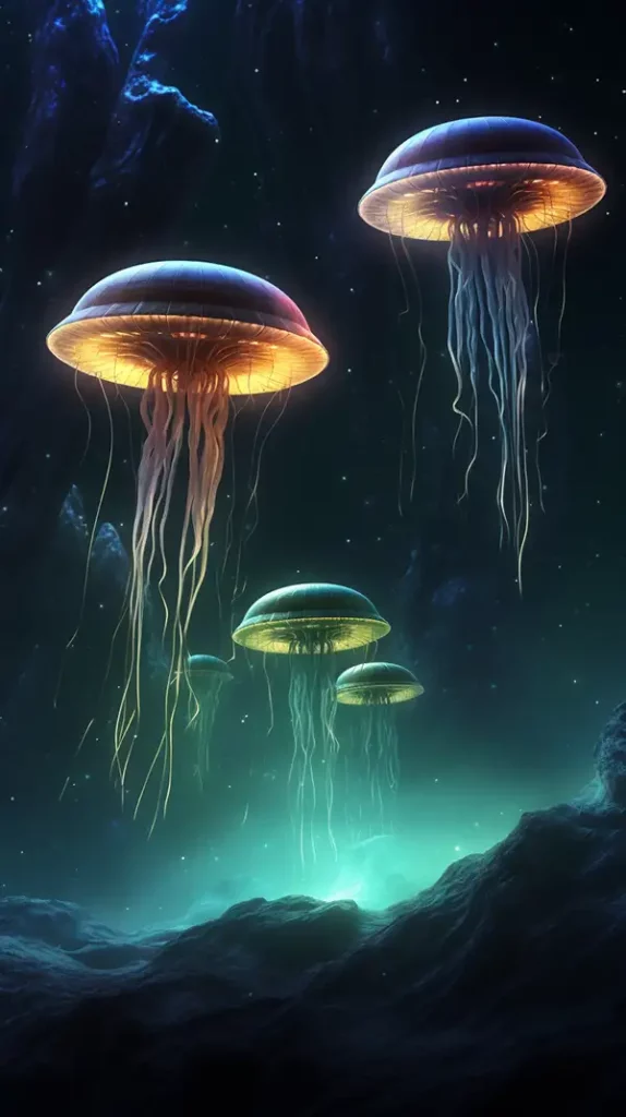 外星飞船降落地球 | Aitime丨人人都是大画师-Aitime丨人人都是大画师