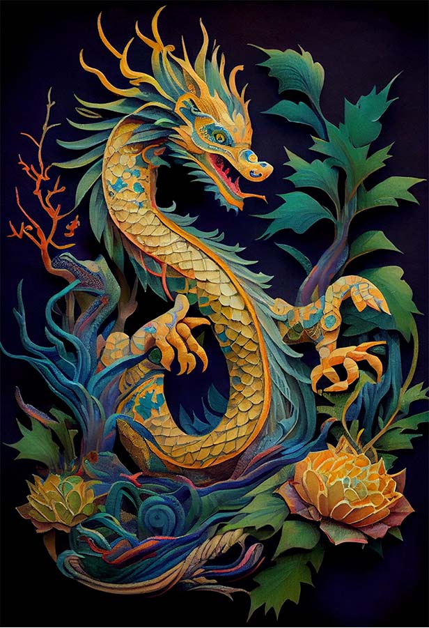 纸插画、生肖龙 | Aitime丨人人都是大画师-Aitime丨人人都是大画师