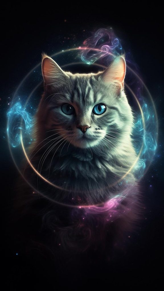 错综复杂的细节，以美丽的猫的形状 | Aitime丨人人都是大画师-Aitime丨人人都是大画师