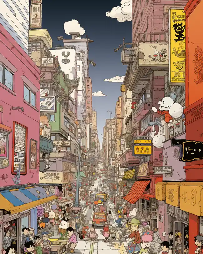 城市景观， | Aitime丨人人都是大画师-Aitime丨人人都是大画师