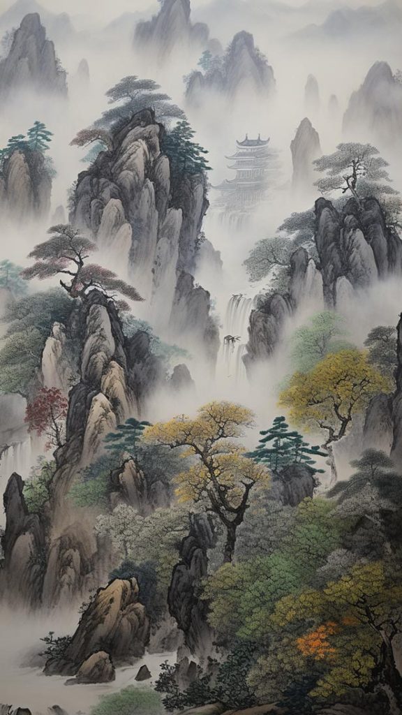 松鹤延年图 | Aitime丨人人都是大画师-Aitime丨人人都是大画师