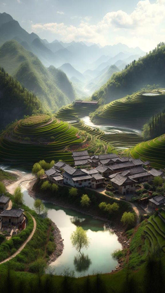 千年苗寨秀美梯田 | Aitime丨人人都是大画师-Aitime丨人人都是大画师