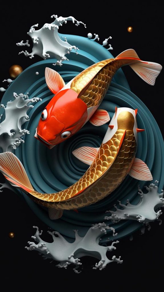 逼真的锦鲤 | Aitime丨人人都是大画师-Aitime丨人人都是大画师