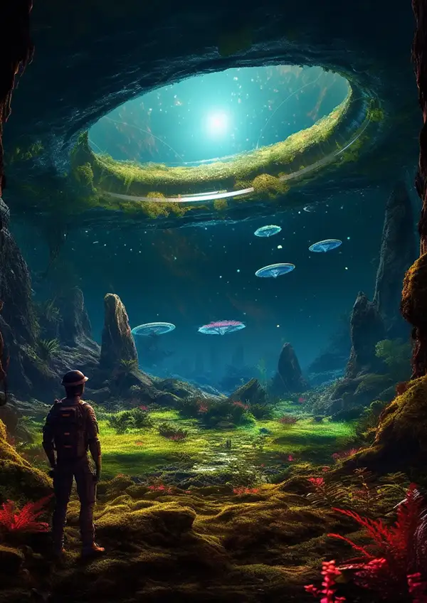 一个美丽的外星世界 | Aitime丨人人都是大画师-Aitime丨人人都是大画师