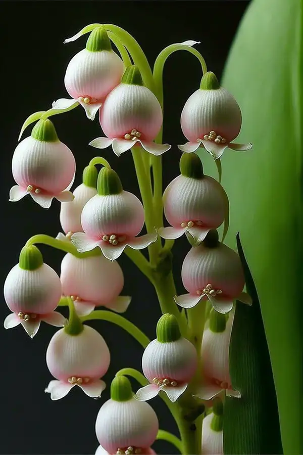 有一种淡黄色的山谷百合，视觉，在屏幕的中央，花瓣深如海水，晶莹如露 | Aitime丨人人都是大画师-Aitime丨人人都是大画师