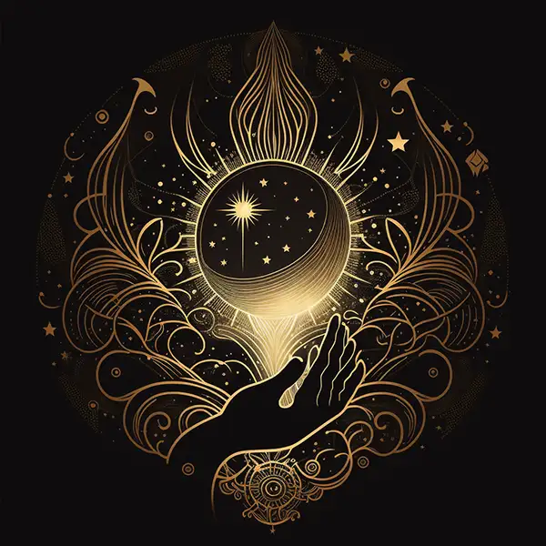 新艺术，手，星星，行星，神秘主义 | Aitime丨人人都是大画师-Aitime丨人人都是大画师