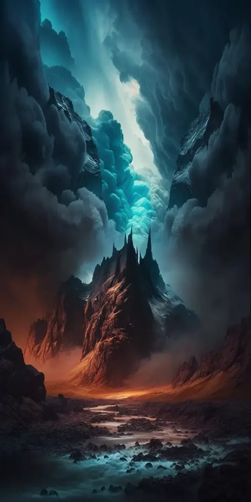 未驯服的山脉的AI咒语prompt描述词-Ai绘画关键词 Midjourney指令未驯服的山脉-Ai关键词  Midjourney关键词 Ai绘画教程 Ai绘画 设计资源 设计教程