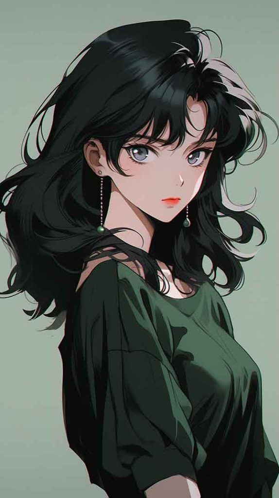 [Midjourney]动漫风格一个成熟魅力女孩的AI咒语prompt描述词丨Ai绘画描述动漫风格一个成熟魅力女孩 | Aitime丨人人都是大画师-Aitime丨人人都是大画师